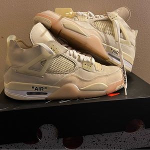 Jordan 4 Off White Sail